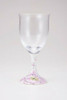 Edo glass Kutani yaki Wa-glass Japanese Wine glass goblet Fuki Pink Japan