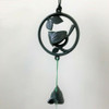Furin Wind bell chime Little Bird motif Nanbu cast iron Japan