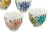 Kutani yaki ware Japanese Green Tea Cup Kumidashi Set Hana Iro-e Yu Japan