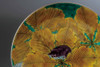 Kutani yaki porcelain Yamagishi Yuzo Decorative plate Oak leaves Kitten