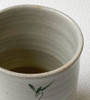 Yunomi Shigaraki yaki Japanese pottery green tea cup Little flower Green 31309