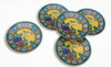Kutani yaki porcelain Japanese Small Plate 13.8cm set Yoshida-ya Kacho Japan