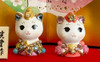 Deco Hina Doll Ningyo Japanese Girls festival Handcraft Kitten Cat Neko Japan