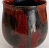 Yunomi Kyo Kiyomizu yaki ware Japanese tea cup japan Black Red kaki glaze Japan