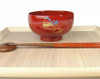 Pair Owan Japanese soup bowl Echizen Lacquerware Handcraft Mandarin duck