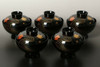 Owan Japanese soup bowl Echizen Lacquerware Handcraft Tatsutagawa river set of 5