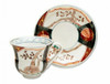 Arita yaki ware Japanese Coffee Cup and Saucer Old Imari Pattern Handcraft