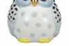 Fukuro Kutani yaki porcelain Japanese Owl Ornaments Gray Mori Art 4'