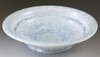 Hachi Kyo Kiyomizu yaki ware Japanese sarving bowl dish Crystal flower White