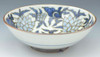 Hachi Kyo Kiyomizu yaki ware Japanese sarving bowl dish Arabesque Blue Sometsuke