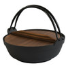 Irori-Nabe Japanese Cast Iron Hot Pot Nanbu Tekki 8 go, 23.5cm w/Lid Gas IH ok