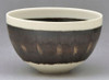 Kyo Kiyomizu yaki ware Japanese sarving bowl Yusai stripe pattern