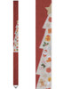 Kyoto Tapestry Wall Hanging Handpainted Linen Christmas Tree Winter Red