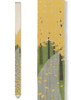 Kyoto Tapestry Wall Hanging Handpainted Linen Lines Ginkgo tree Autumn