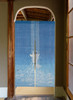Kyoto Noren Hanging Door Curtain Handpainted Linen Climbing a carp waterfall