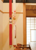Kyoto Tapestry Wall Hanging Handpainted Linen Hamaya Sacred Decorative arrows