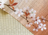 Kyoto Tapestry Wall Hanging Handpainted Linen Spring Sunset Haru Akane