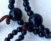 Kyoto Juzu Japanese Buddhist Mala Bracelet Nichiren Acrylic Black ebony Color