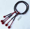 Kyoto Juzu Japanese Buddhist Mala Bracelet Nichiren  Matte Shitan Rosewood Agate
