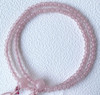 Kyoto Juzu Japanese Buddhist Mala Bracelet Nichiren Ladies RoseQuartz Handcraft