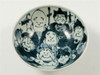 Pair Arita yaki porcelain Japanese Rice bowl Gohan Shichifukujin Seven of Gods