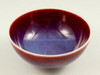 Pair Arita yaki porcelain Japanese Rice bowl Gohan Shinsha Red set of 2