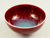 Pair Arita yaki porcelain Japanese Rice bowl Gohan Shinsha Red set of 2