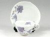 Arita yaki porcelain Japanese Coffee cup and saucer Icchin technic Purple Rose