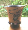 Guinomi japanese sake cup Arita porcelain ware dragon emperor made in japan