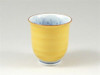 Arita yaki porcelain Japanese Green Tea cup Yunomi Owl Forest Yellow S