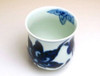 Yunomi Arita porcelain Japanese tea cup Arita blue flower made in Japan
