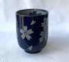 Arita yaki ware Japanese Green Tea cup Yunomi Sakura Runningwater Blue L