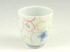 Arita yaki porcelain Japanese Green Tea cup Yunomi Sometsuke Iro-e Cherry S