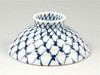 Arita yaki porcelain Japanese Rice Bowl Gohan Chawan Kakeami Net pattern Blue L