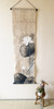 Kyoto Japanese hanging Tapestry Japan Handpaint Byakuren White Lotus