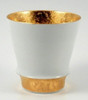 Arita yaki porcelain Japanese Shochu Sake cup SUPREMACY Obi Kinsai Gold glaze