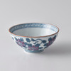 Arita yaki porcelain Japanese Rice Bowl Gohan Chawan Somenishiki Clematis Purple
