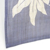 Linen Noren Japanese Door curtain Handcraft Tessen Clematis Blue Purple 120x84cm