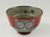 Arita yaki ware Rice bowl Tea cup Yunomi Chawan set Nishiki Fukuro Owl Blue Red