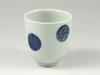 Arita yaki porcelain Japanese Green Tea cup Yunomi Sometsuke Marumon Karakusa