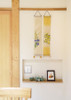 Kyoto Tapestry Wall Hanging Small Handpainted Linen Osmanthus Autumn Japan