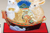 2023 Zodiac Kutani yaki porcelain Rabbit Usagi Doll Tresure ship Mori art Handcr