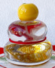 Kyoto Kagami mochi Japanese New year ornaments Omochi Mikan Crystal glass Japan