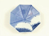 Arita yaki porcelain Japanese small plate Teshio-zara Bicolor Snowwheel Octagon