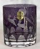 Pair Edo Kiriko Japanese Old whiskey Rock Sake glass Usaghi Rabbit Moon Japan