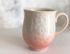 Japanese Mug tea coffee soup cup Kyo Kiyomizu yaki ware Flower crystal pink