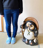 Tanuki Shigaraki yaki ware Japanese Chinese Racoon DogGood luck Tanuki 19.2in