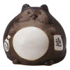 Tanuki Shigaraki yaki ware Japanese Chinese Racoon DogRaundish Figure6.6in Japan