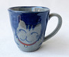 Arita yaki ware Japanese Coffee Tea Mug cup Banzai Cat Neko Blue Japan