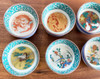 Ochoko Guinomi Kutani yaki porcelain japanese Sake cup Era picture Jidaie 6set